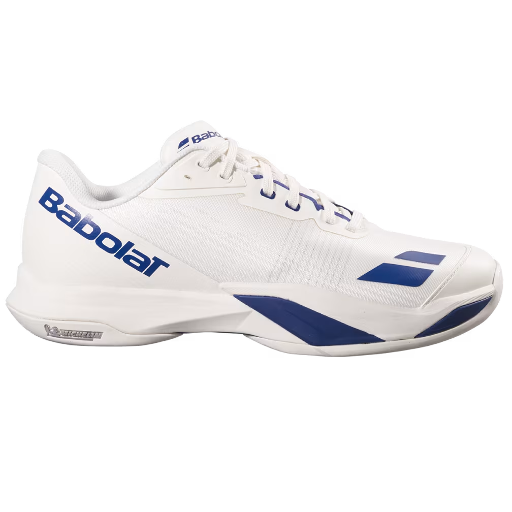 Babolat Jet Mach 4 Beige Blue Shoes