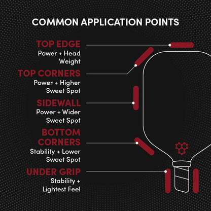CRBN Pickleball Lead Tape Usage
