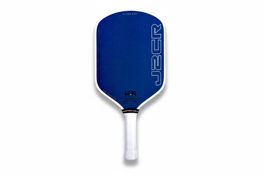 Honolulu White J2CR Blue Crystal Endurance Surface Pickleball Paddle