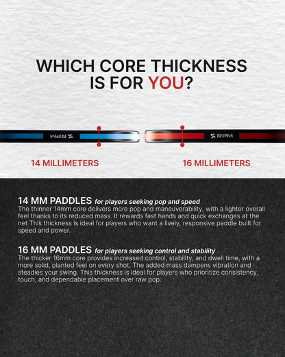 RPM Thickness Comparison Chart